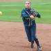 Michigan shortstop freshmen Sierra Romero makes a play during the sixth inning of their game against Iowa at Alumni field Saturday, April 20.
Courtney Sacco I AnnArbor.com
